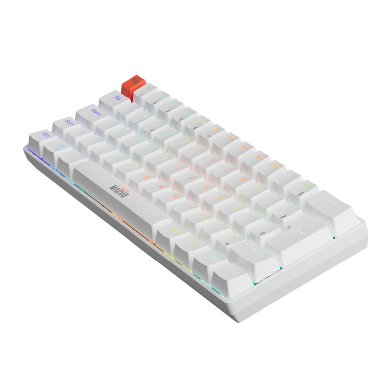 Teclado Mecanico Marvo KG933G, RGB, ABNT2, Switch Vermelho, Branco, KG933G-WH - miniatura 10