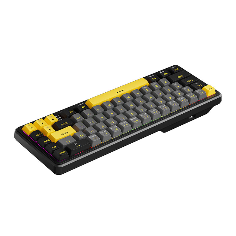 PRE VENDA - Teclado Magnetico Marvo Magma M40, RGB, Preto, Cinza e Amarelo, KG964 - miniatura 7