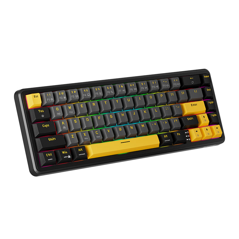 PRE VENDA - Teclado Magnetico Marvo Magma M40, RGB, Preto, Cinza e Amarelo, KG964 - miniatura 3