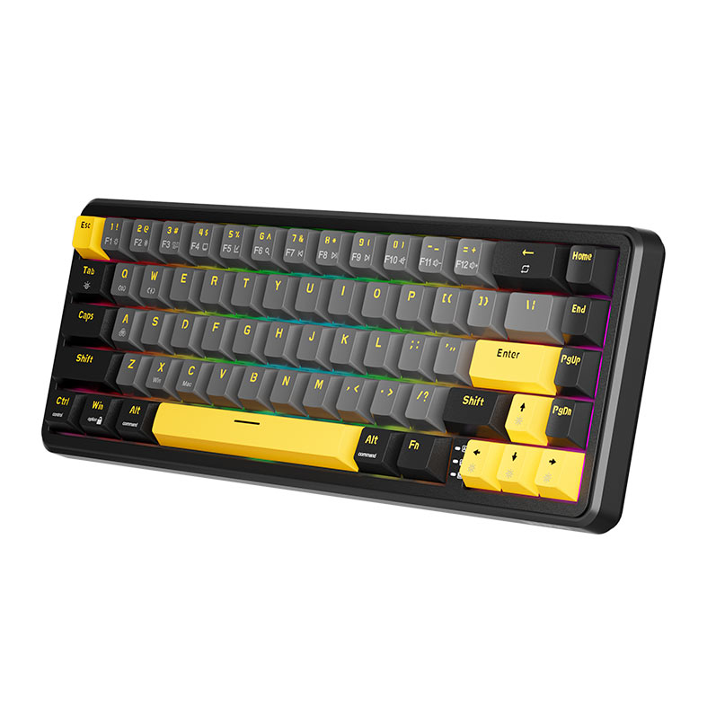 PRE VENDA - Teclado Magnetico Marvo Magma M40, RGB, Preto, Cinza e Amarelo, KG964 - miniatura 4