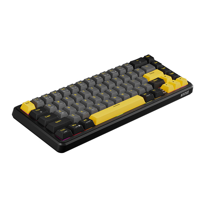 PRE VENDA - Teclado Magnetico Marvo Magma M40, RGB, Preto, Cinza e Amarelo, KG964 - miniatura 5