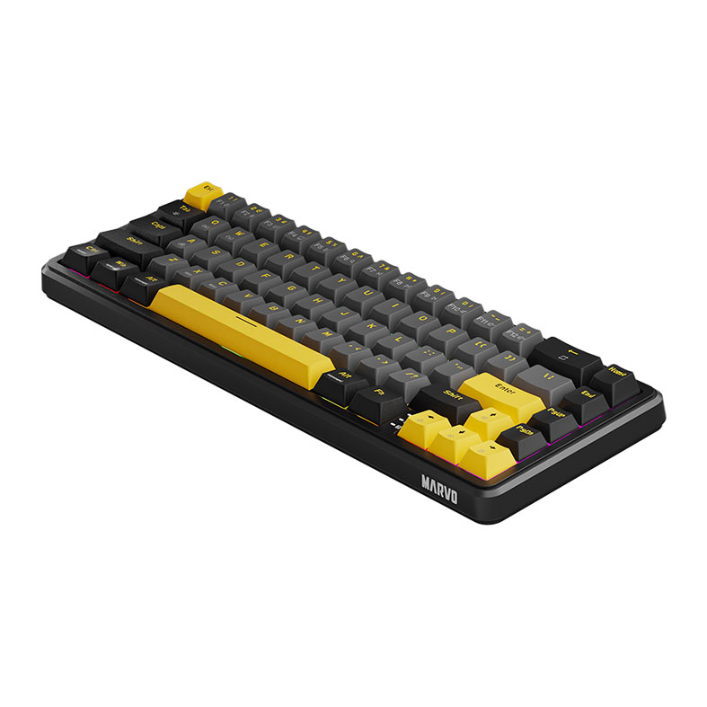 PRE VENDA - Teclado Magnetico Marvo Magma M40, RGB, Preto, Cinza e Amarelo, KG964 - miniatura 6