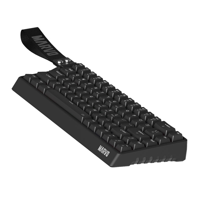 PRE VENDA - Teclado Mecanico Marvo KG965W, Switch Banana Crystal, Wireless, Preto, KG965W-BK - miniatura 7