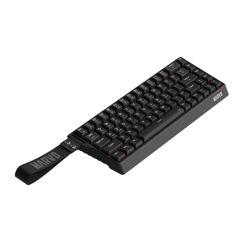 PRE VENDA - Teclado Mecanico Marvo KG965W, Switch Banana Crystal, Wireless, Preto, KG965W-BK - miniatura 9