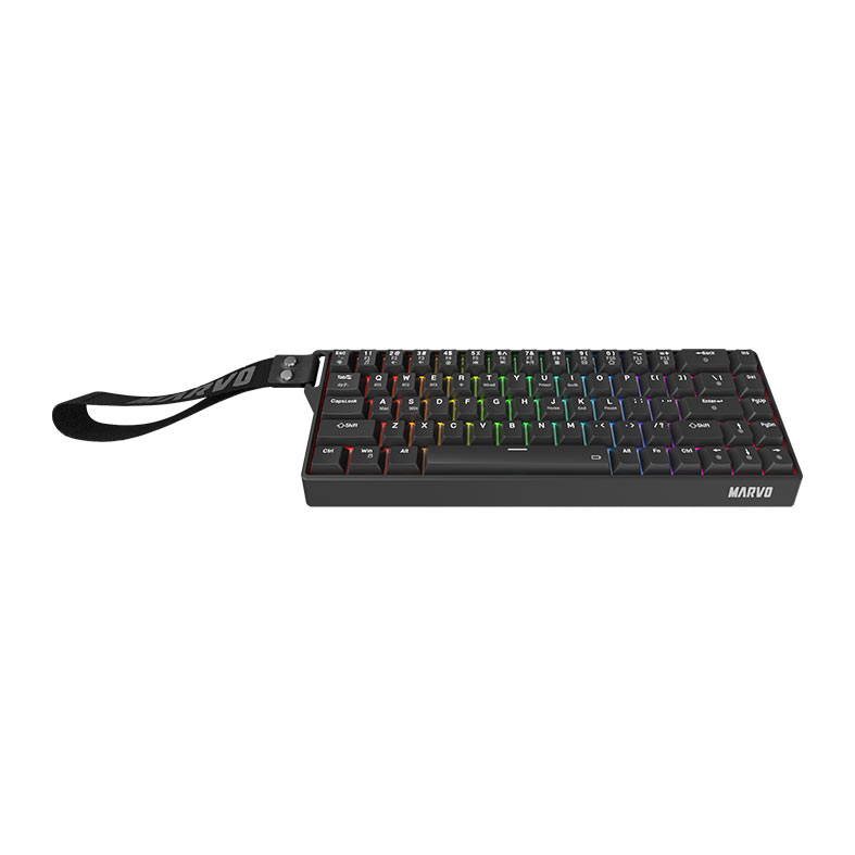 PRE VENDA - Teclado Mecanico Marvo KG965W, Switch Banana Crystal, Wireless, Preto, KG965W-BK - miniatura 5