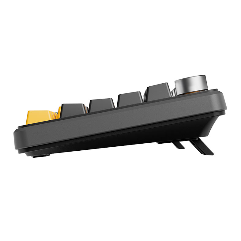 Teclado Mecanico Marvo Titan 75, RGB, Switch Banana Crystal, Wireless, Preto, Cinza e Amarelo, KG985W - miniatura 8