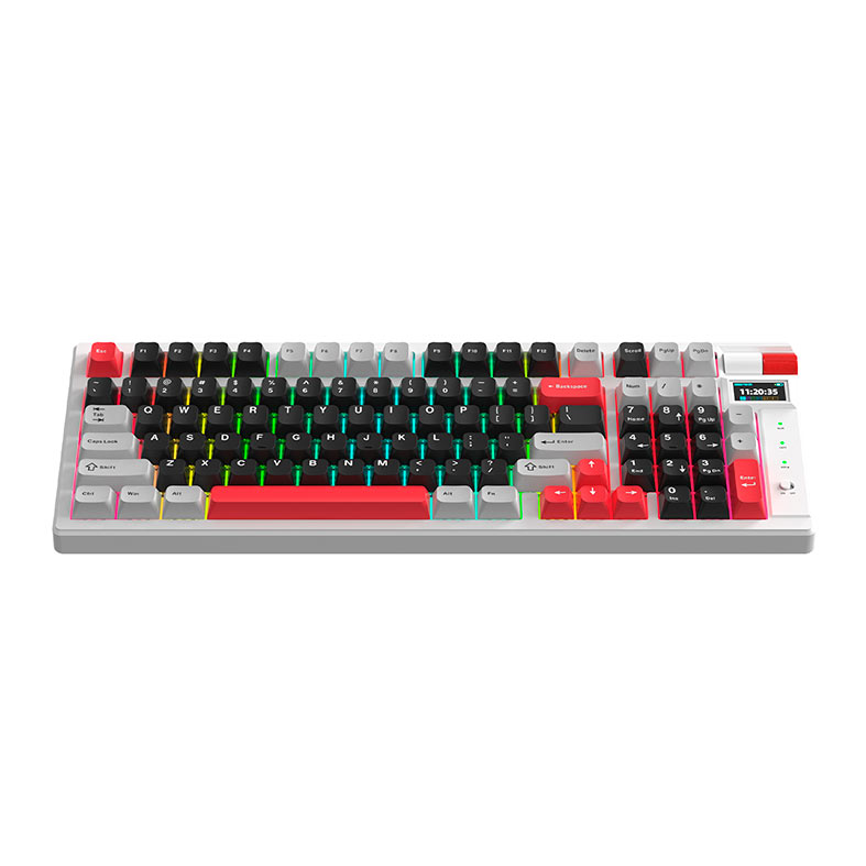 Teclado Mecanico Marvo Monka KG991W, RGB, Switch Azul, Wireless, KG991W - miniatura 3