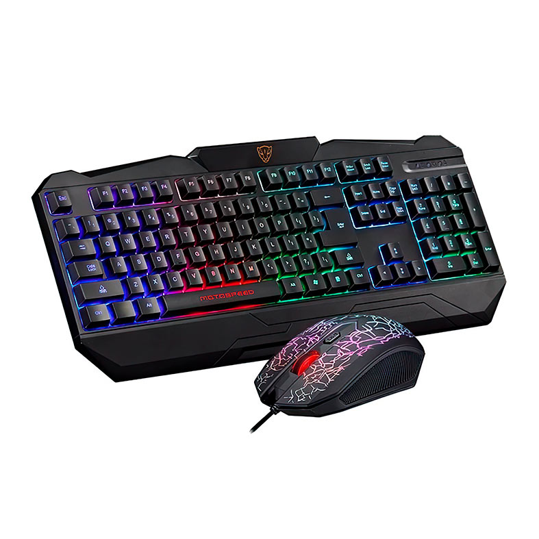 Kit Teclado e Mouse Gamer Motospeed S69 RGB, ABNT2, USB, 1600DPI, Preto, KGM-S69-BK-ME-ABNT2 - imagem 1