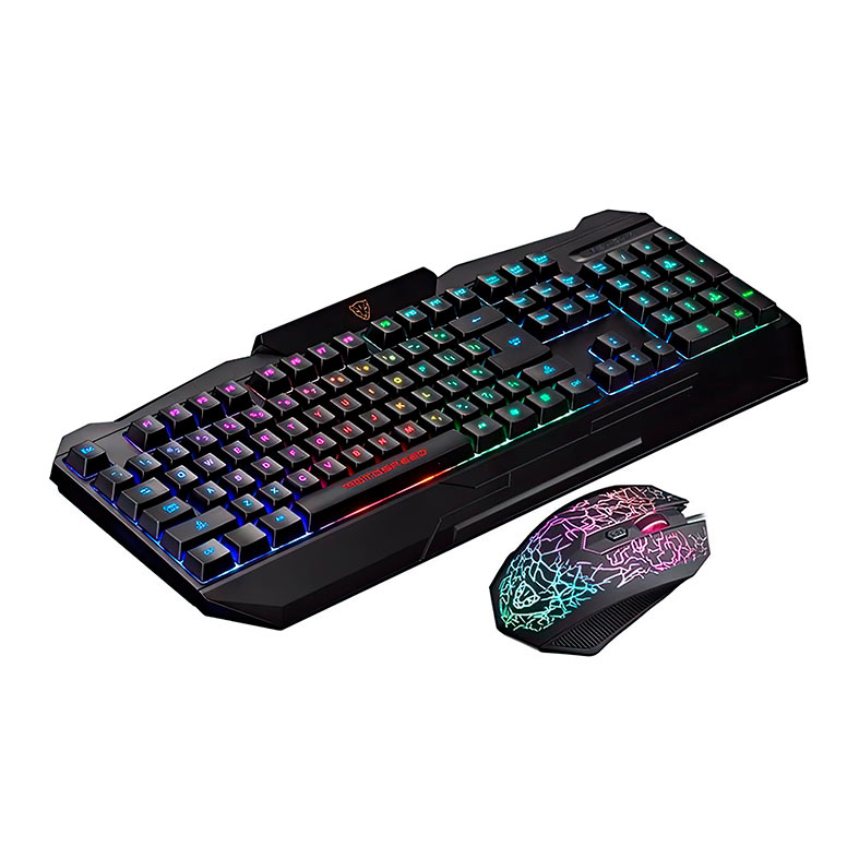 Kit Teclado e Mouse Gamer Motospeed S69 RGB, ABNT2, USB, 1600DPI, Preto, KGM-S69-BK-ME-ABNT2 - miniatura 3