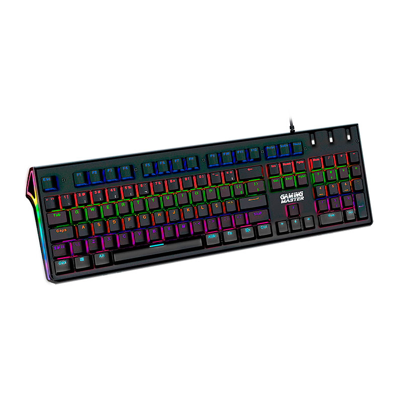 Teclado Mecanico K-Mex Flashstrike, RGB, ABNT2, Switch Azul, Preto, KIEC28U0002CB0X - miniatura 3