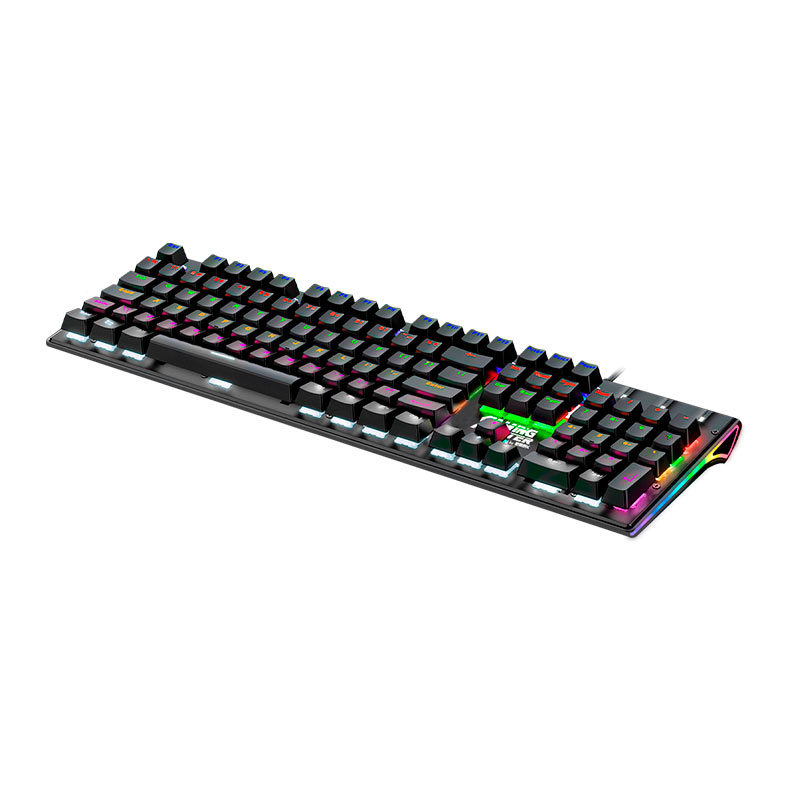 Teclado Mecanico K-Mex Flashstrike, RGB, ABNT2, Switch Azul, Preto, KIEC28U0002CB0X - miniatura 4