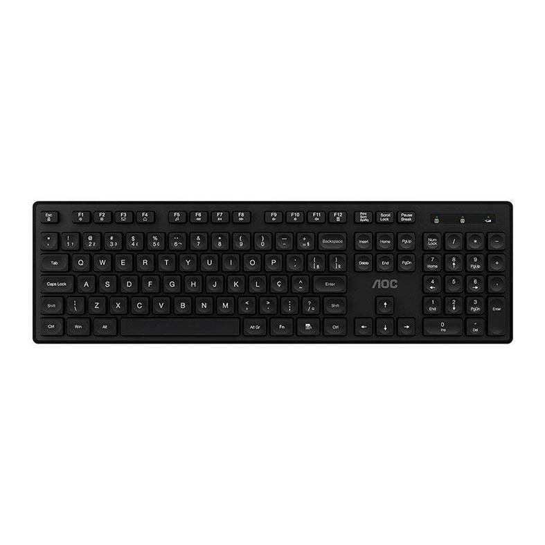 Kit Teclado e Mouse AOC KM300, ABNT2, Wireless, Preto, KM300-BK - miniatura 3