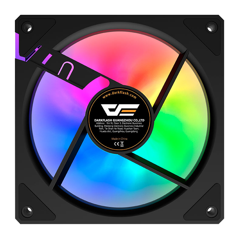 Ventoinhas Aigo Darkflash L17, ARGB, 120mm, Preto, L17-BK - miniatura 8
