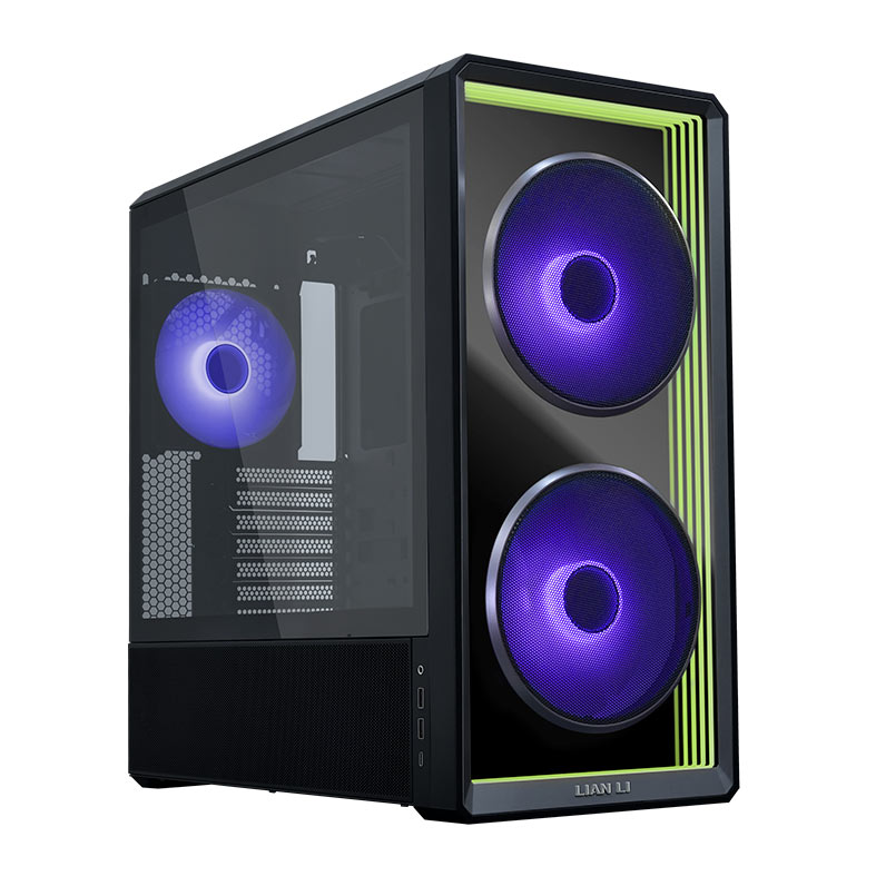 Gabinete Gamer Lian Li Lancool 217 Infinity, Mid-Tower, Lateral de Vidro, Com 3 Fans, Preto, LAN217INFX - imagem 1