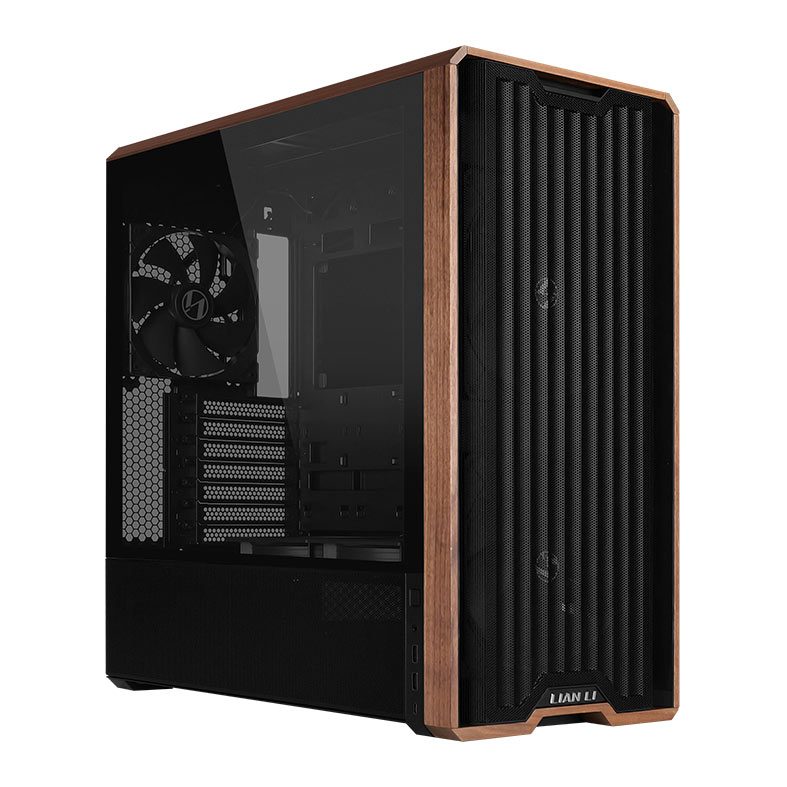 Gabinete Gamer Lian Li Lancool 217, ARGB, Mid-Tower, Lateral de Vidro, Com 5 Fans, Preto, LAN217X