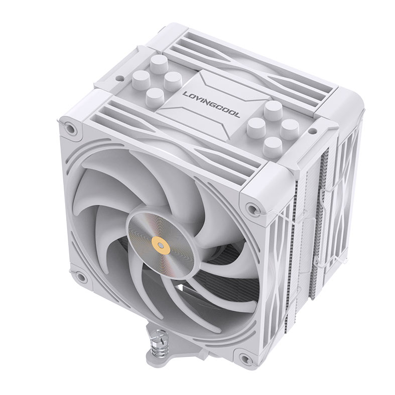 Cooler Para Processador Loving Cool K4000W, 2x120mm, Branco, LC-K4000W - miniatura 4