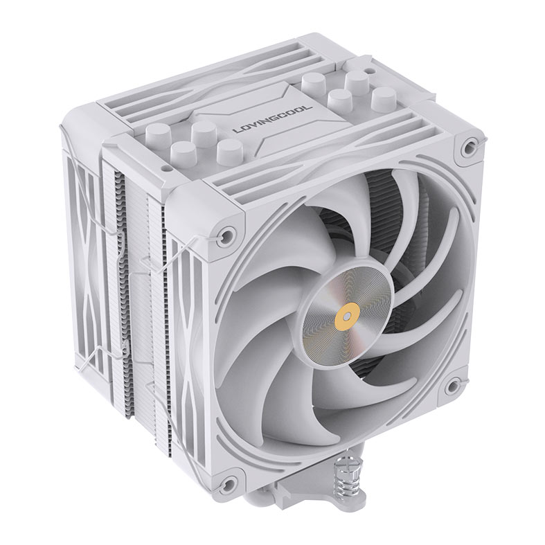Cooler Para Processador Loving Cool K4000W, 2x120mm, Branco, LC-K4000W - imagem 1