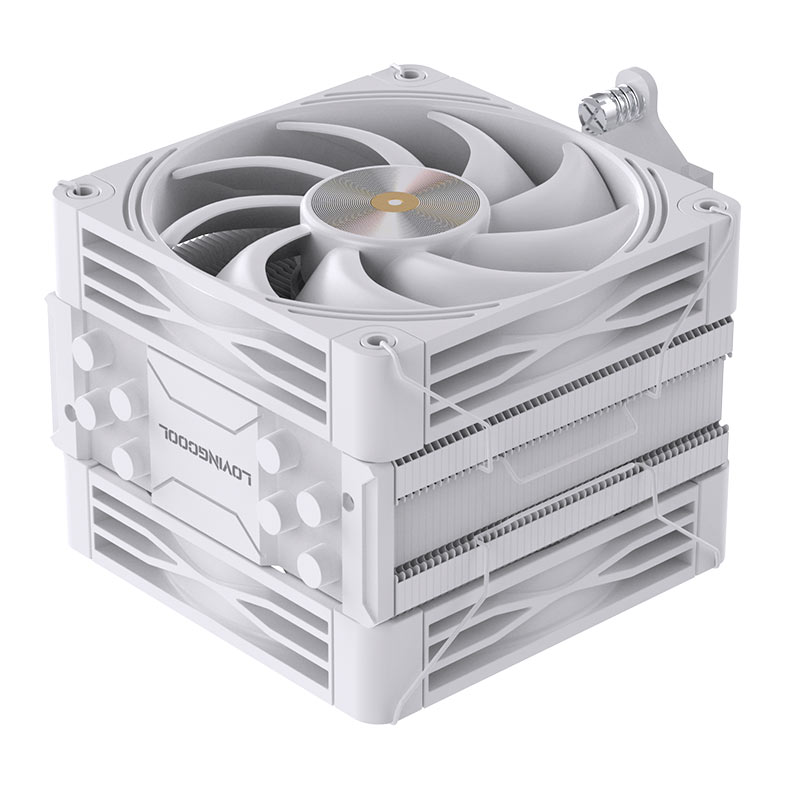 Cooler Para Processador Loving Cool K4000W, 2x120mm, Branco, LC-K4000W - miniatura 8