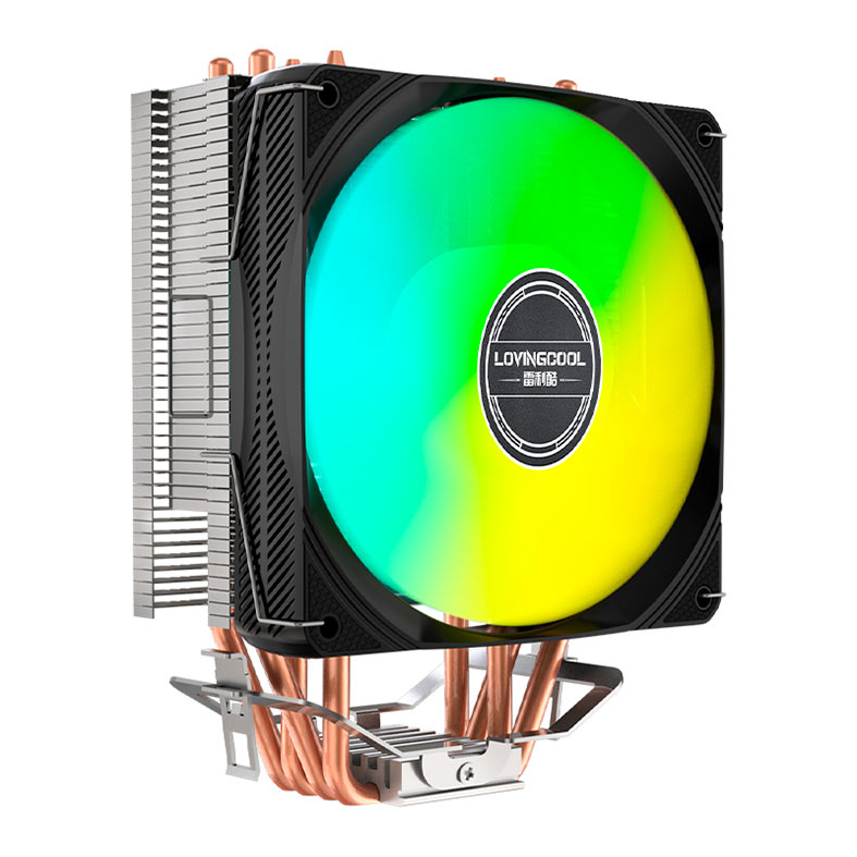 Cooler Para Processador Loving Cool X400B, Rainbow, 120mm, Preto, LC-X400B - miniatura 6