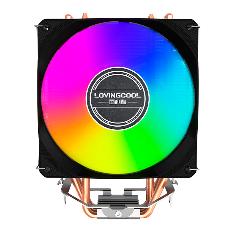Cooler Para Processador Loving Cool X400B, Rainbow, 120mm, Preto, LC-X400B - miniatura 3
