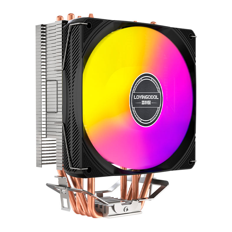 Cooler Para Processador Loving Cool X400B, Rainbow, 120mm, Preto, LC-X400B - miniatura 4