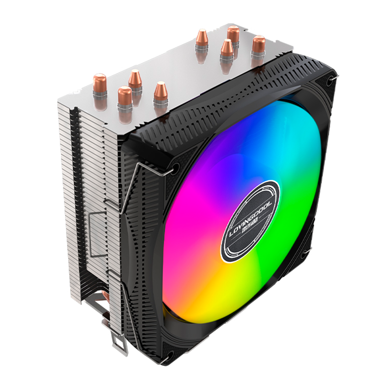 Cooler Para Processador Loving Cool X400B, Rainbow, 120mm, Preto, LC-X400B - miniatura 5