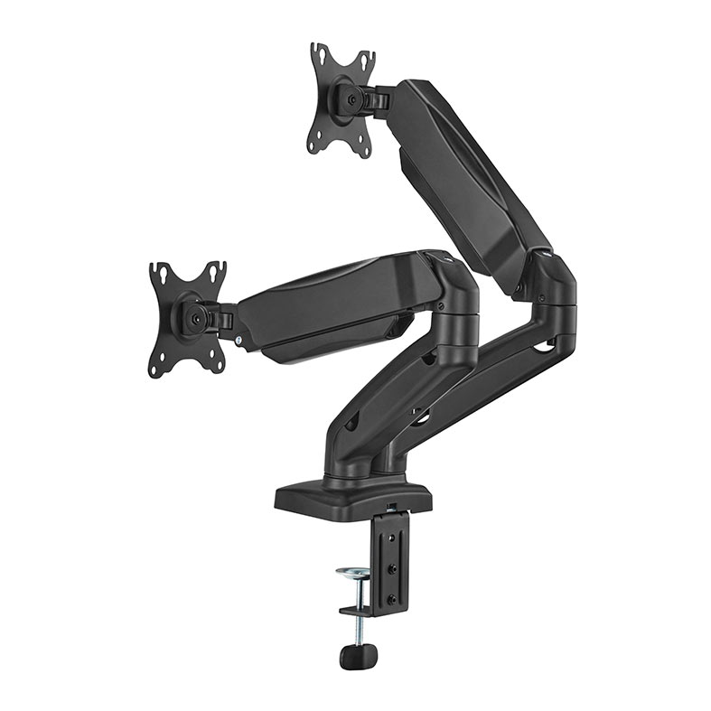 Suporte Articulado Para 2 Monitores Brateck LDT13 C024E, 17 Pol. a 32 Pol., Preto, LDT13-C024E - miniatura 5
