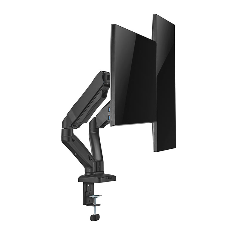 Suporte Articulado Para 2 Monitores Brateck LDT13 C024E, 17 Pol. a 32 Pol., Preto, LDT13-C024E - miniatura 7