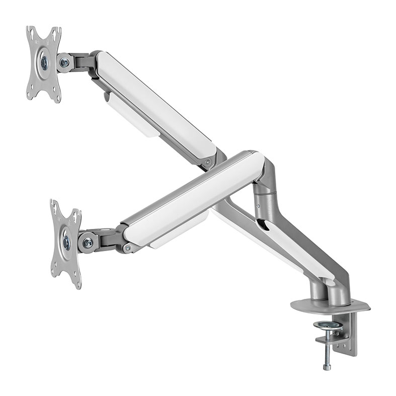 Suporte Articulado Para 2 Monitores Brateck LDT63 C024, 17 Pol. a 32 Pol., Prata, LDT63-C024 - miniatura 4