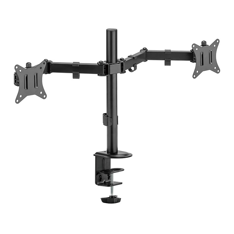 Suporte Para 2 Monitores Brateck LDT66 C024, 17 Pol. a 32 Pol., Preto, LDT66-C024 - miniatura 3
