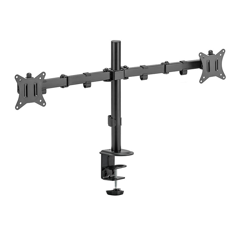 Suporte Para 2 Monitores Brateck LDT66 C024, 17 Pol. a 32 Pol., Preto, LDT66-C024 - miniatura 4