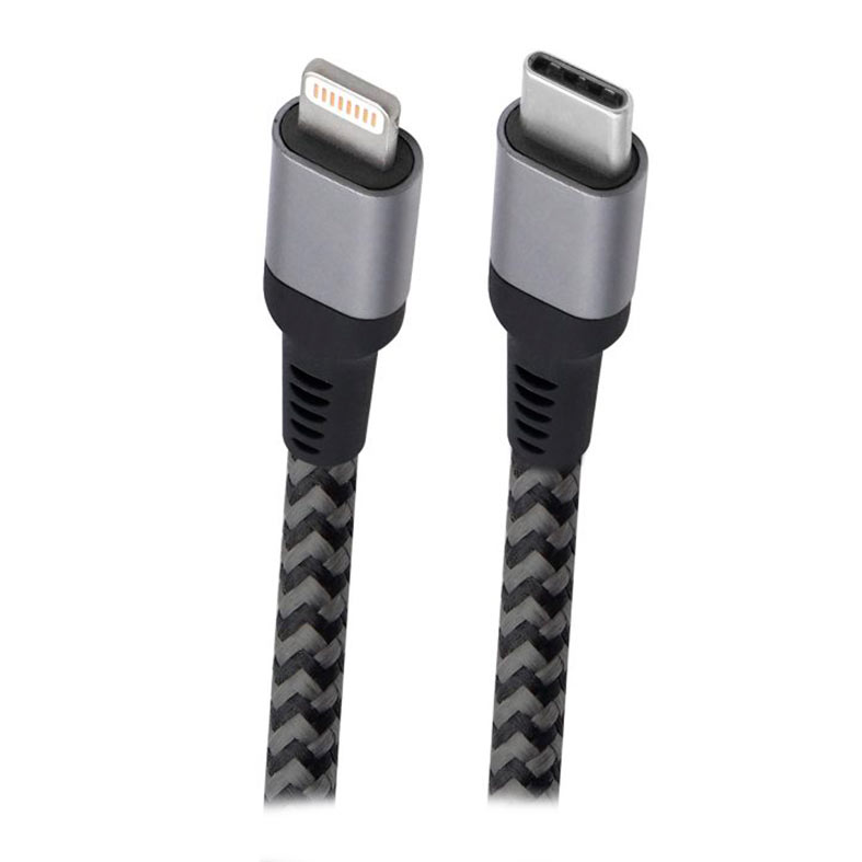 Cabo Tipo-C Para Lightning Geonav, 1.5m, Cinza, LIUC01 - imagem 1