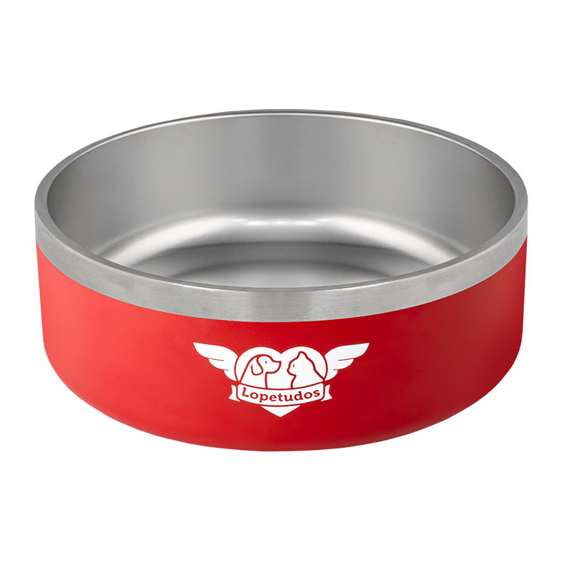 Comedouro Lopetudos InoxDine1, 1200ml, Vermelho, LP-CMIX-RD1200 - miniatura 3