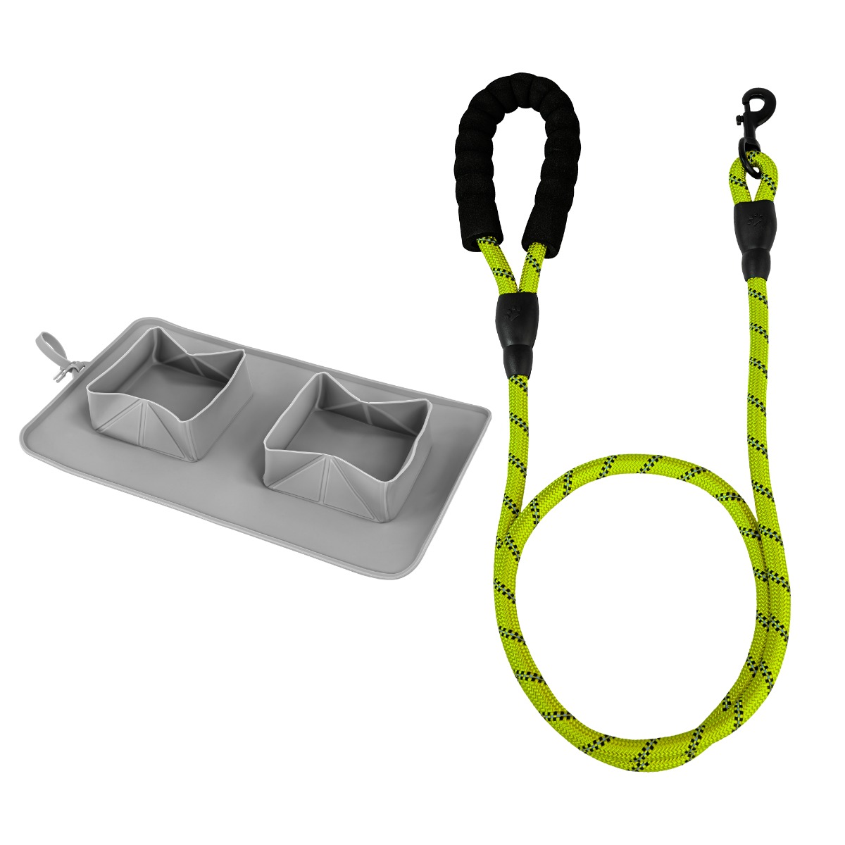 Kit Passeio HikingRope1 1,5m verde, RollUpBowl1