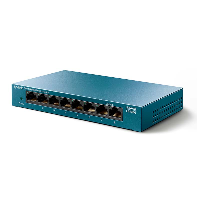 Switch TP-Link 8 Portas 10/100/1000Mbps, LS108G - miniatura 3