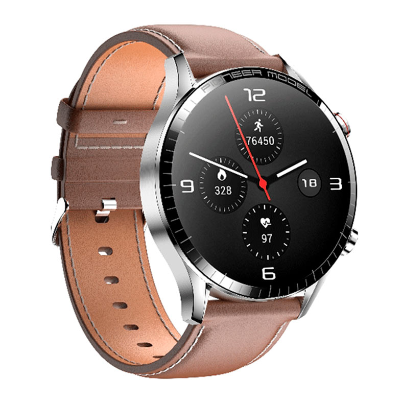 SmartWatch Level LVW-50, Compativel com Android e IOS, Pulseira de Couro, IP68, Prata, LVW-50CP - miniatura 3