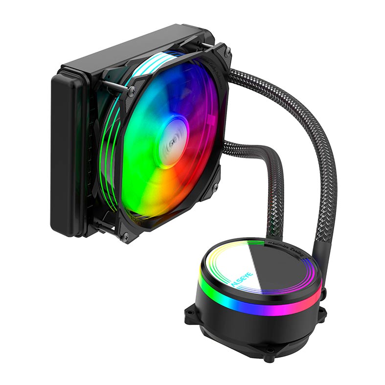 Water Cooler Alseye Max M120, ARGB, 120mm, Preto, M120-BLACK - imagem 1