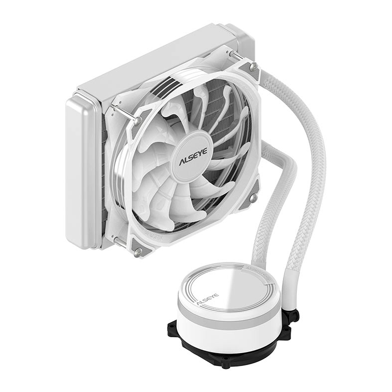Water Cooler Alseye Max M120, ARGB, 120mm, Branco, M120-WHITE - miniatura 3