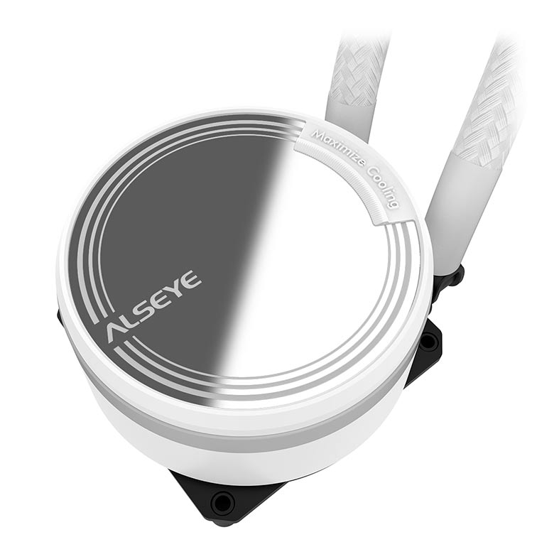 Water Cooler Alseye Max M240, RGB,240mm, Branco, M240-WHITE - miniatura 5