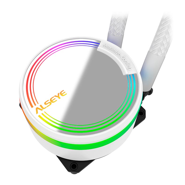 Water Cooler Alseye Max M240, RGB,240mm, Branco, M240-WHITE - miniatura 4