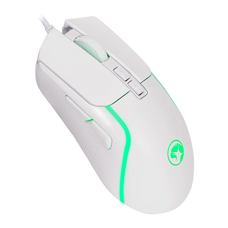 PRE VENDA - Mouse Gamer Marvo M292, RGB, 8000DPI, 7 Botoes, Branco, M292-WH - miniatura 3