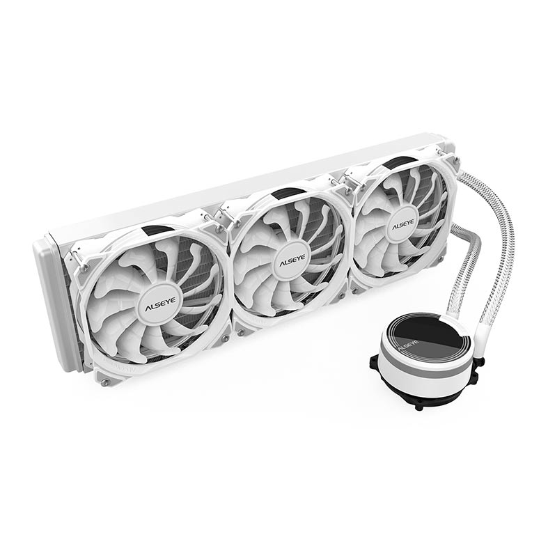 Water Cooler Alseye Max M360 ARGB White 360mm, M360-WHITE - miniatura 3