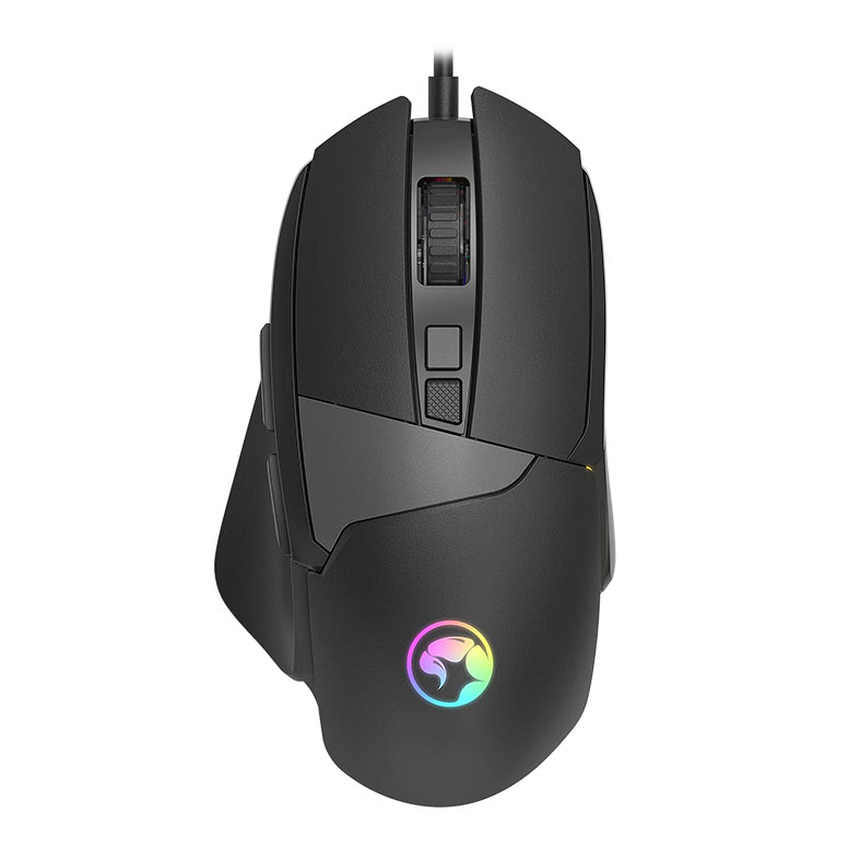Mouse Gamer Marvo M411, RGB, 12800DPI, 8 Botoes, Preto, M411 - imagem 1