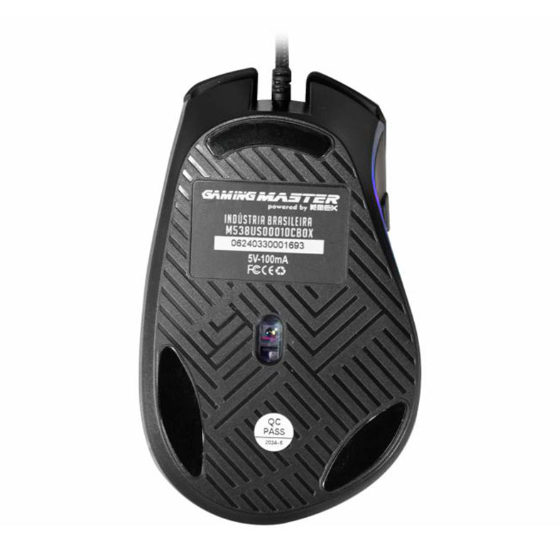 Mouse Gamer K-MEX M538 Garra, ARGB, 7200DPI, 8 Botoes, Preto, M538US00010CB0X - miniatura 8