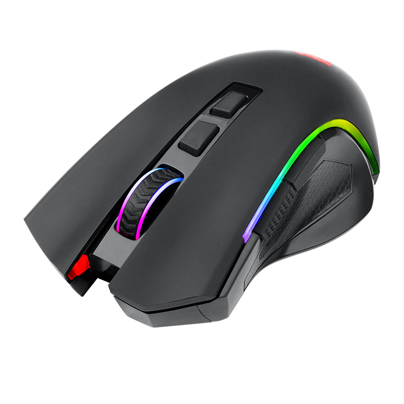 Mouse Gamer Redragon Griffin Pro, RGB, 4800DPI, 7 Botoes, Wireless, Preto, M602P-KS - miniatura 6