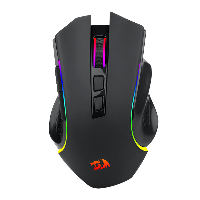 Mouse Gamer Redragon Griffin Pro, RGB, 4800DPI, 7 Botoes, Wireless, Preto, M602P-KS - imagem 1