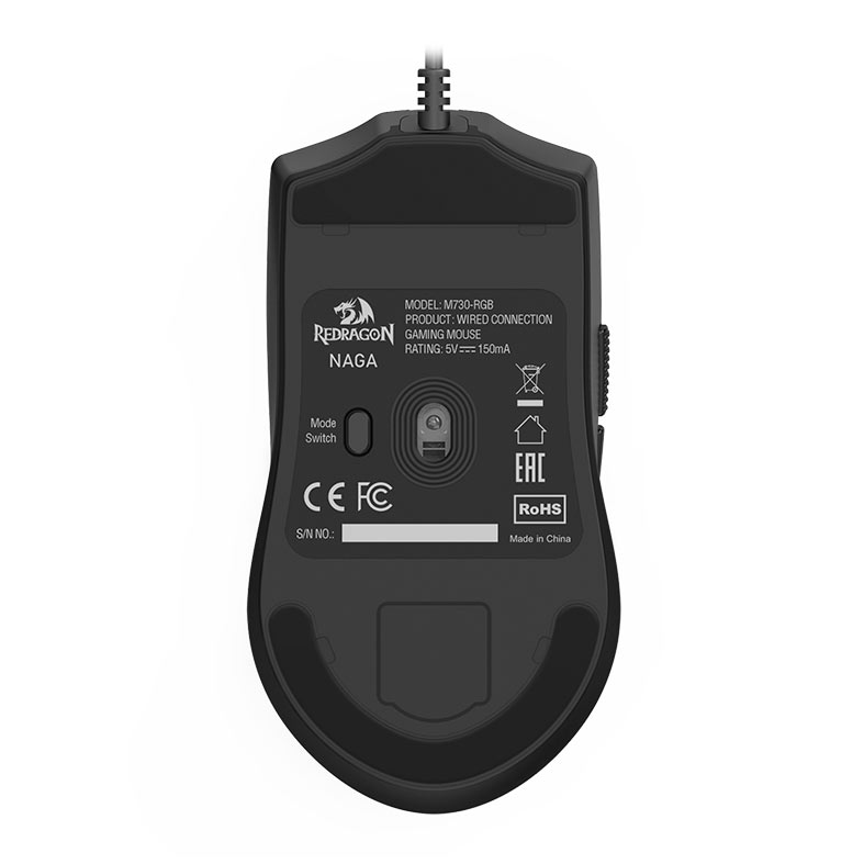 Mouse Gamer Redragon Naga M730, RGB, 10000DPI, 6 Botoes, Preto, M730-RGB - miniatura 10