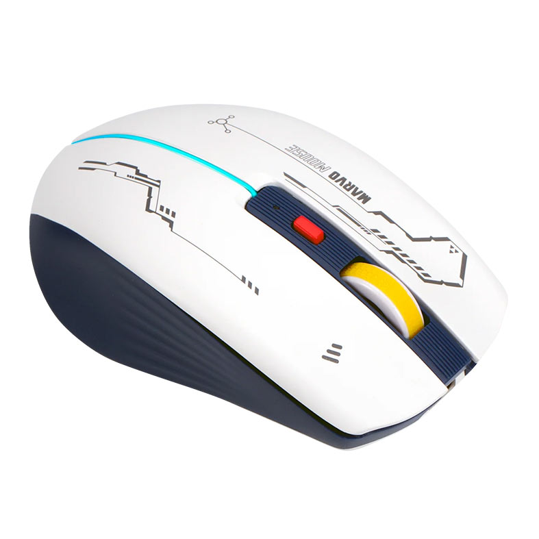 PRE VENDA - Mouse Gamer Marvo M796W Scorpion, Wireless, 3200DPI, 6 Botoes, Branco, M796W - miniatura 3