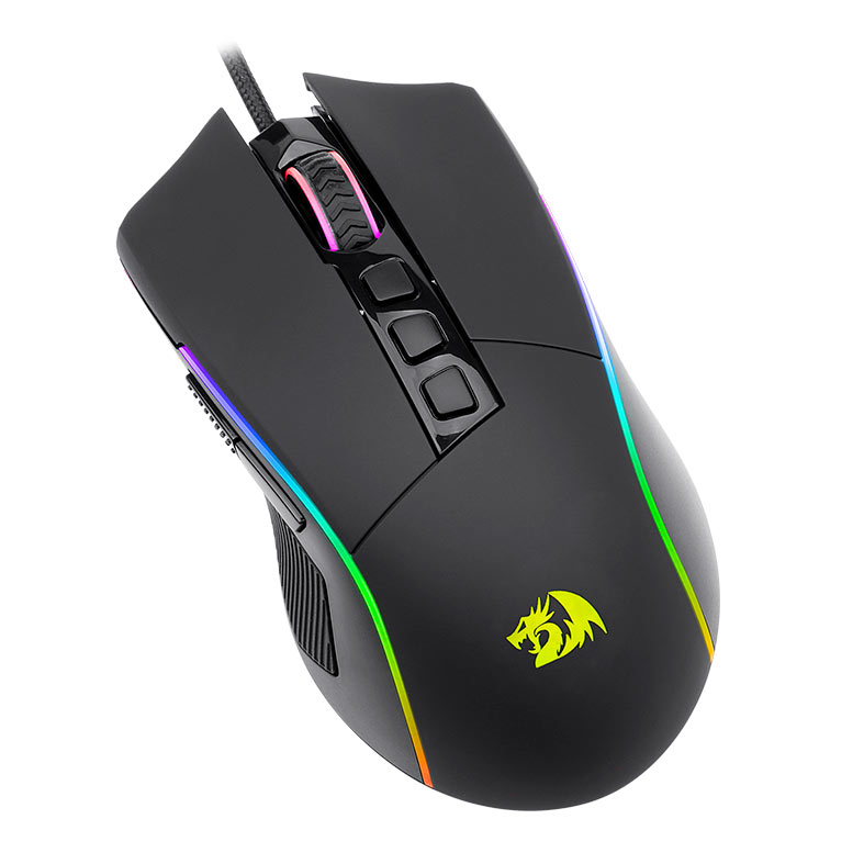 Mouse Gamer Redragon Plank , RGB, 16000DPI, 9 Botoes, USB, Preto, M812-RGB - miniatura 4
