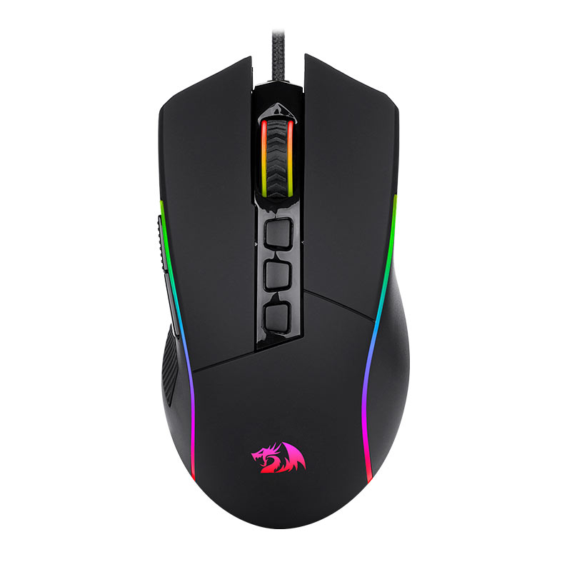 Mouse Gamer Redragon Plank , RGB, 16000DPI, 9 Botoes, USB, Preto, M812-RGB - imagem 1